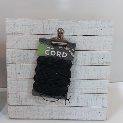Western themed photo frame and a small slat wood memo board with metal clip