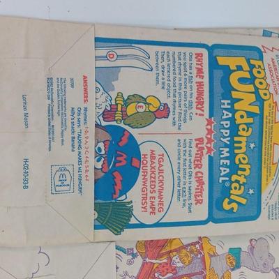 Collection of 1990's McDonalds Happy Meal Bag Hot Wheels / Barbie / Polly Pocket and others