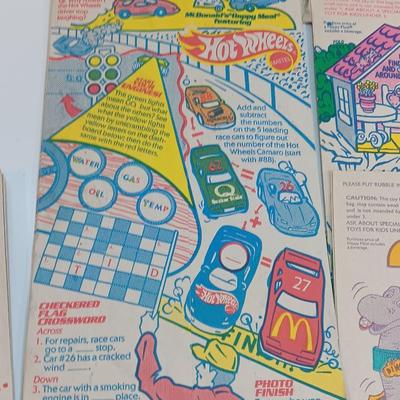Collection of 1990's McDonalds Happy Meal Bag Hot Wheels / Barbie / Polly Pocket and others