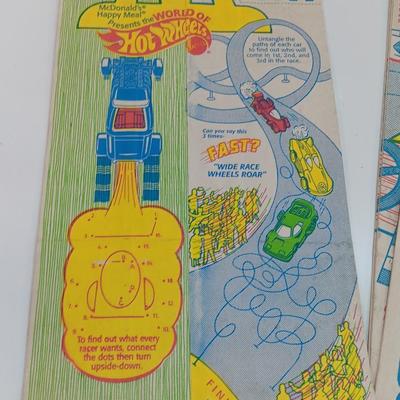 Collection of 1990's McDonalds Happy Meal Bag Hot Wheels / Barbie / Polly Pocket and others