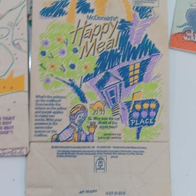 Collection of 1990's McDonalds Happy Meal Bag Hot Wheels / Barbie / Polly Pocket and others