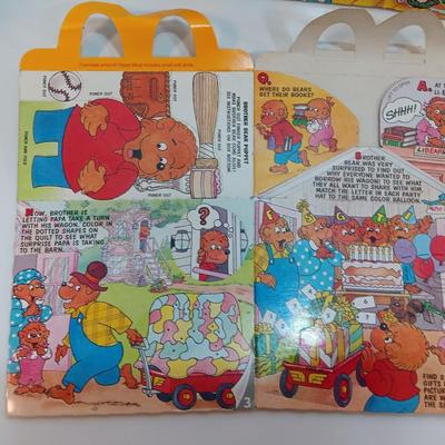 1980 /90's McDonalds Happy Meal Boxes - BERENSTAIN BEARS