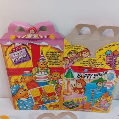 1980 /90's McDonalds Happy Meal Boxes - BERENSTAIN BEARS