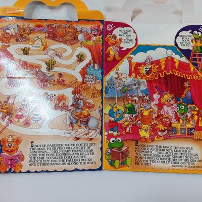 1980 /90's McDonalds Happy Meal Boxes - MUPPETS - FRAGGLE ROCK - JIM HENSON'S
