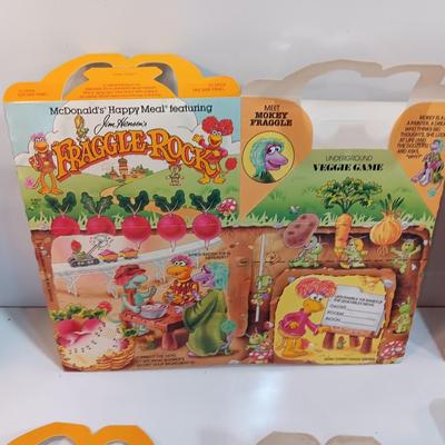 1980 /90's McDonalds Happy Meal Boxes - MUPPETS - FRAGGLE ROCK - JIM HENSON'S