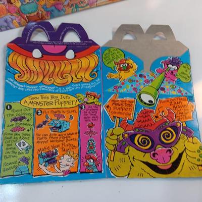 1980 /90's McDonalds Happy Meal Boxes - MUPPETS - FRAGGLE ROCK - JIM HENSON'S