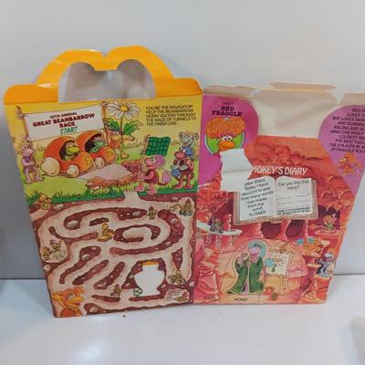 1980 /90's McDonalds Happy Meal Boxes - MUPPETS - FRAGGLE ROCK - JIM HENSON'S