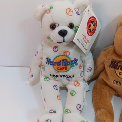 Collection of HARD ROCK cafe Bean bears - like beanie babies