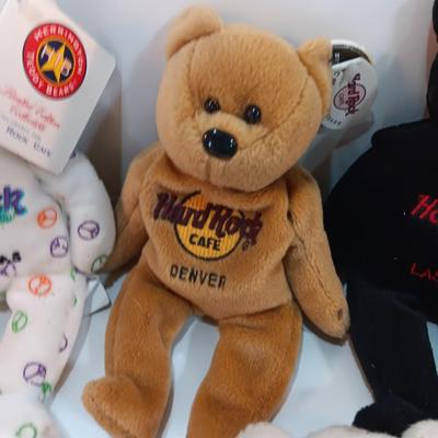 Collection of HARD ROCK cafe Bean bears - like beanie babies