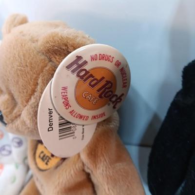 Collection of HARD ROCK cafe Bean bears - like beanie babies