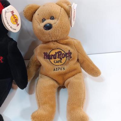 Collection of HARD ROCK cafe Bean bears - like beanie babies