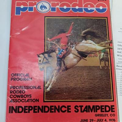 Vintage 1976 Greeley Stampede PRC rodeo Official program