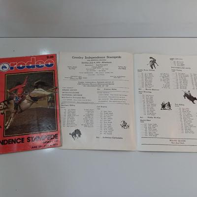 Vintage 1976 Greeley Stampede PRC rodeo Official program