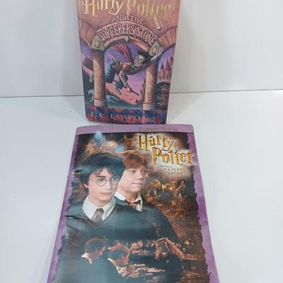 Harry Potter 1st edition Sorcerer's  Stone and poster book