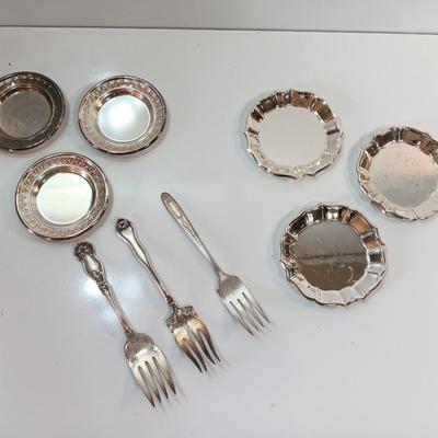 Silver & Communion plate dishware - pretty forks -