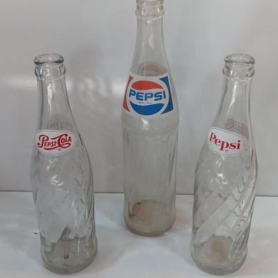 Glass Pepsi bottles from yesterday