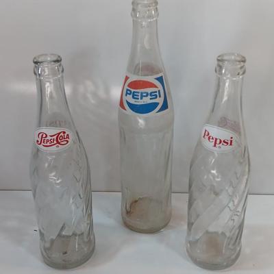 Glass Pepsi bottles from yesterday