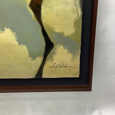 996 Original Acrylic on Paper Artwork titled "Metachin FB-GIR-2" by Sanford Wakeman