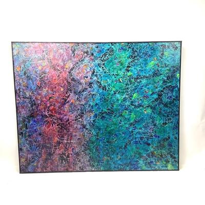 999 Original Jack Bonsal "Pollock Style" XL Painting (1926-1987)