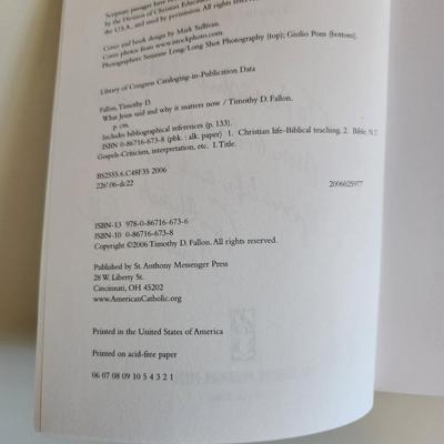 What Jesus Said by Timothy Fallon - Autographed