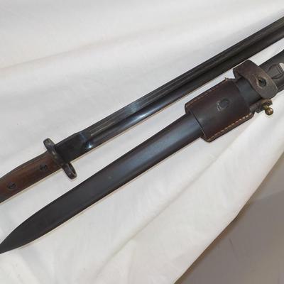 German K98 Bayonet/ sword with scabbard and frog. Blade 15 in.est $150 to $400.