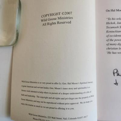 A General's Spiritual Journey by Lt. General Hall Moore - Autographed