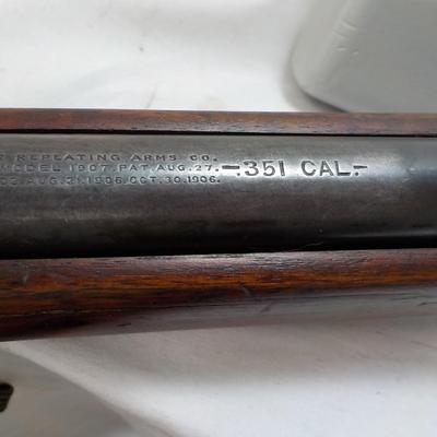 1917 Winchester Model S.L. Model 07, .351 cal.rare. est. $300 to $900.
