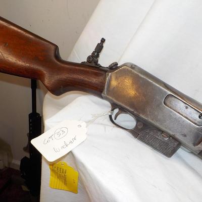 1917 Winchester Model S.L. Model 07, .351 cal.rare. est. $300 to $900.