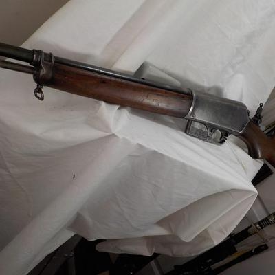 1917 Winchester Model S.L. Model 07, .351 cal.rare. est. $300 to $900.