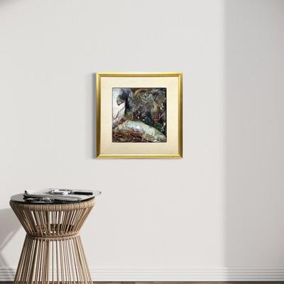 1013 Original Mixed Media Painting Titled "Pond" by Marc Boone 1990