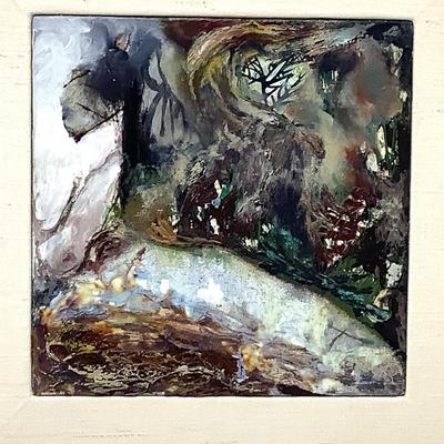 1013 Original Mixed Media Painting Titled "Pond" by Marc Boone 1990