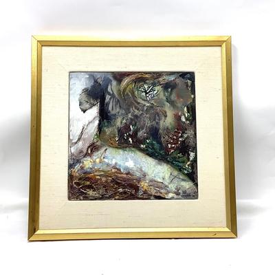 1013 Original Mixed Media Painting Titled "Pond" by Marc Boone 1990