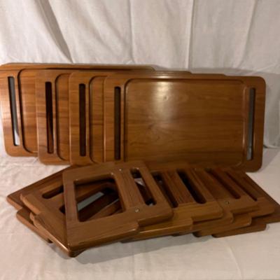 Four MCM Wooden Lap Trays (BS-MK)