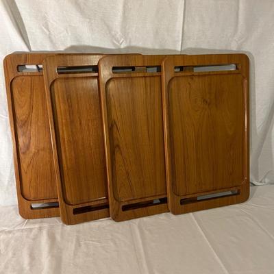 Four MCM Wooden Lap Trays (BS-MK)