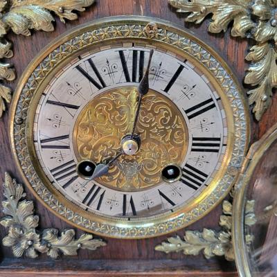 Ornate Mantel Clock and Candlesticks (K-DW)