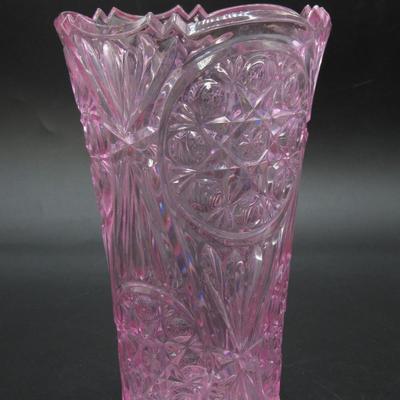 Retro Vintage Style Pink Plastic Mid Century Home Garden Decor Flower Vase