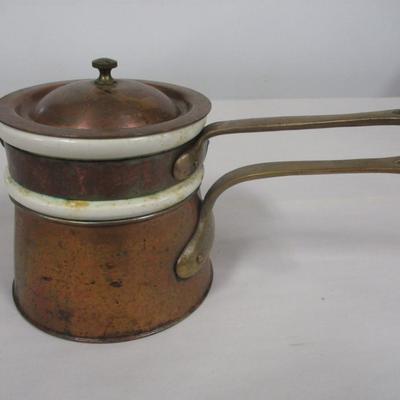 Vintage Copper Double Boiler