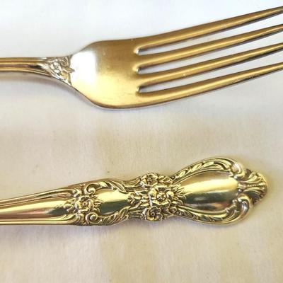 Lot #66  Vintage Silverplate Flatware Set in Box