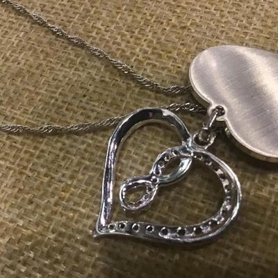 Beautiful Double Heart Design Necklace