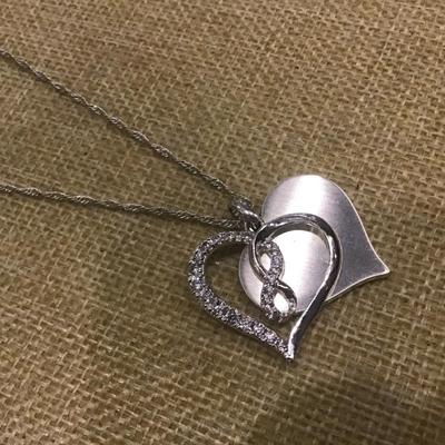 Beautiful Double Heart Design Necklace