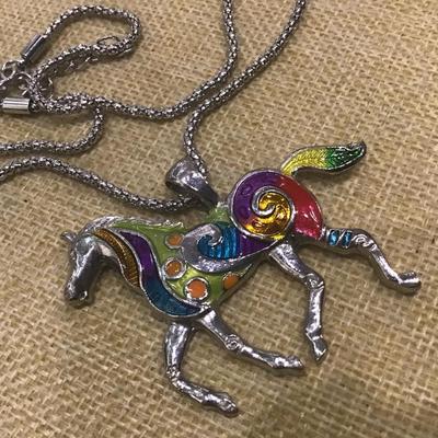 Costume Horse Necklace