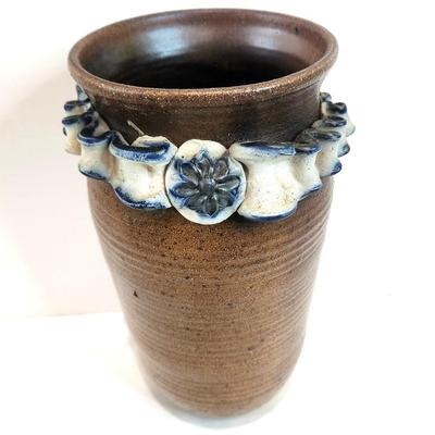 Lot #71 Nice Piece of Raku Style Studio Pottery - signed "Janus" ?