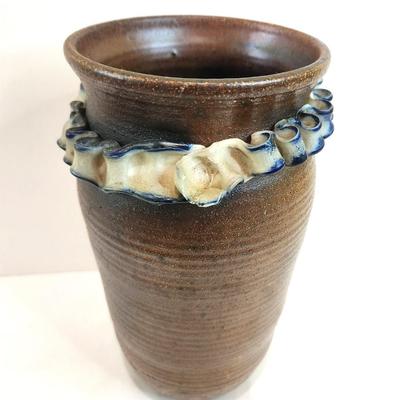 Lot #71 Nice Piece of Raku Style Studio Pottery - signed "Janus" ?