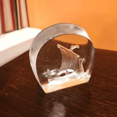 Lot #76  Viking Ship Paperweight