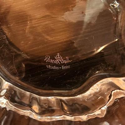 Lot #77 Vintage ROSENTHAL Crystal Center Bowl