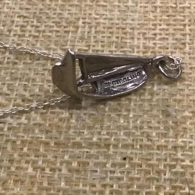 Sterling Silver Pendant and Silver Necklace