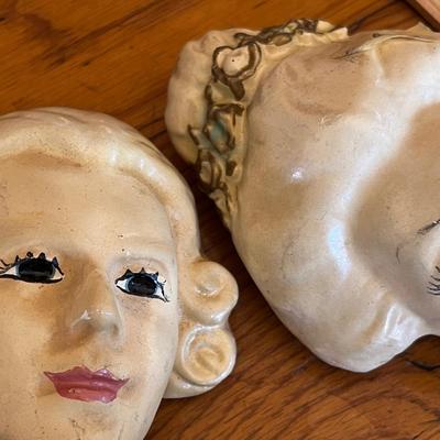 Chalkware Baroque Man & woman