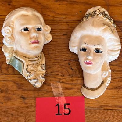 Chalkware Baroque Man & woman