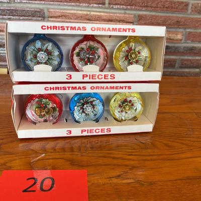Lot of 2 Boxed Ornaments