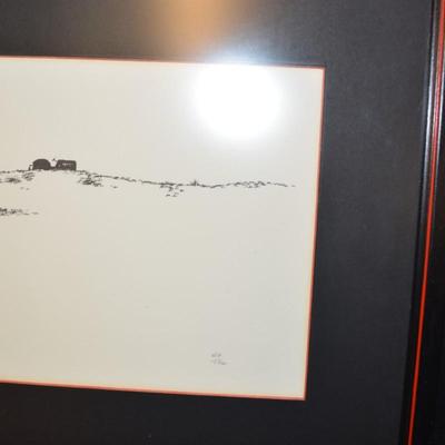 Robert Prevott "The Field" Framed Print, 40/100 1972